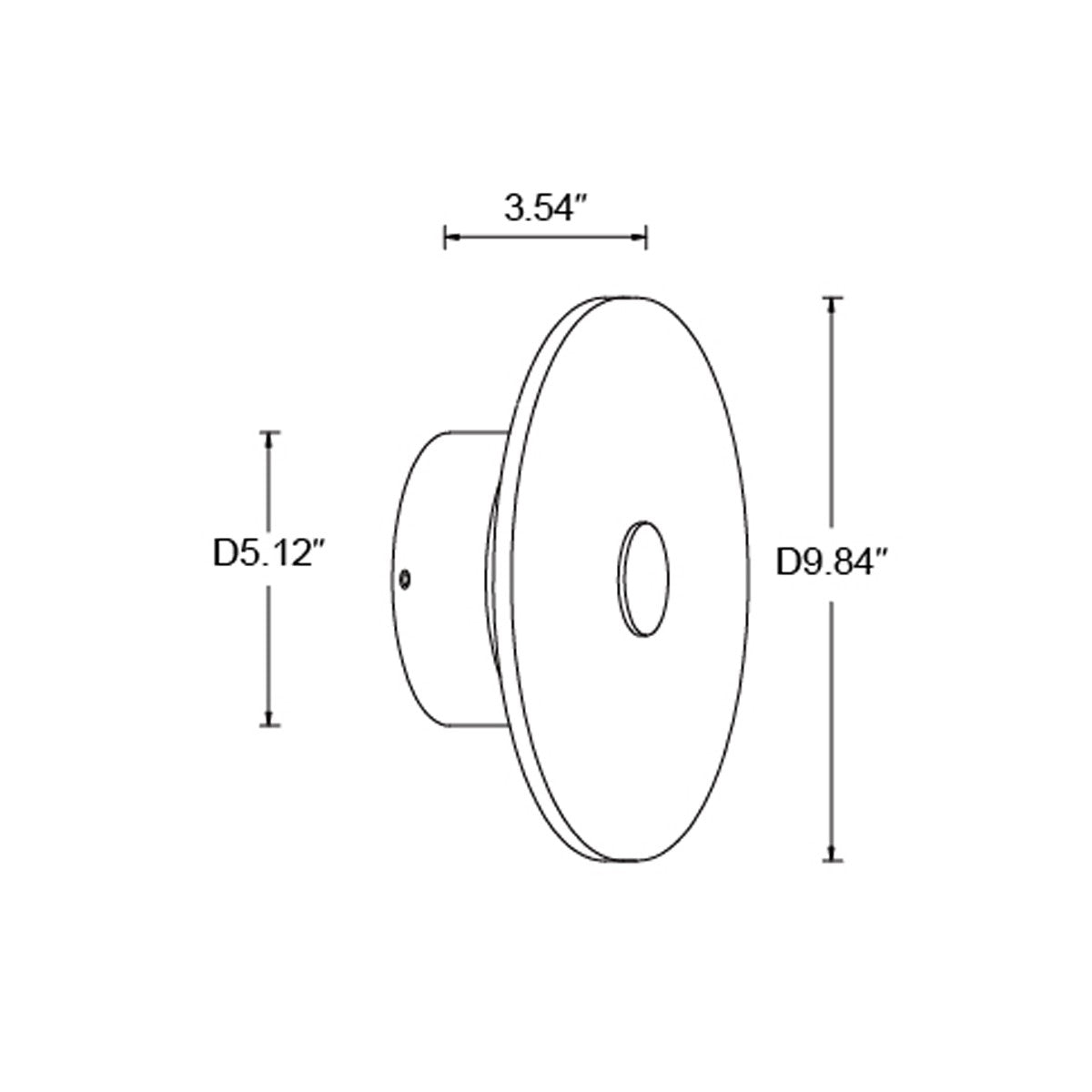 Beacon Lighting - 30071001 - LED Wall Bracket - Osten - Black