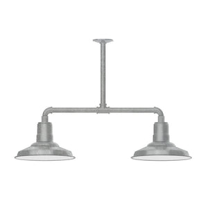 Montclair Light Works - MSD182-49-G05 - Two Light Pendant - Warehouse - Painted Galvanized