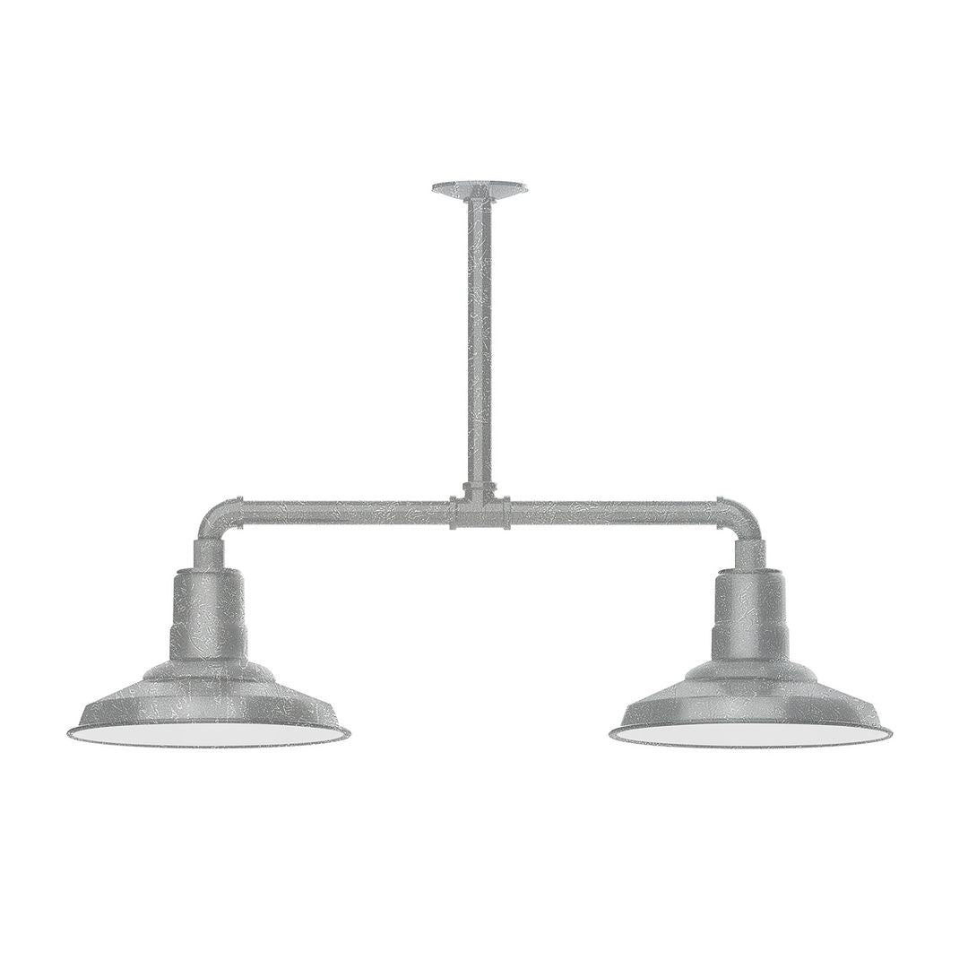 Montclair Light Works - MSD182-49-T24-W12 - Two Light Pendant - Warehouse - Painted Galvanized