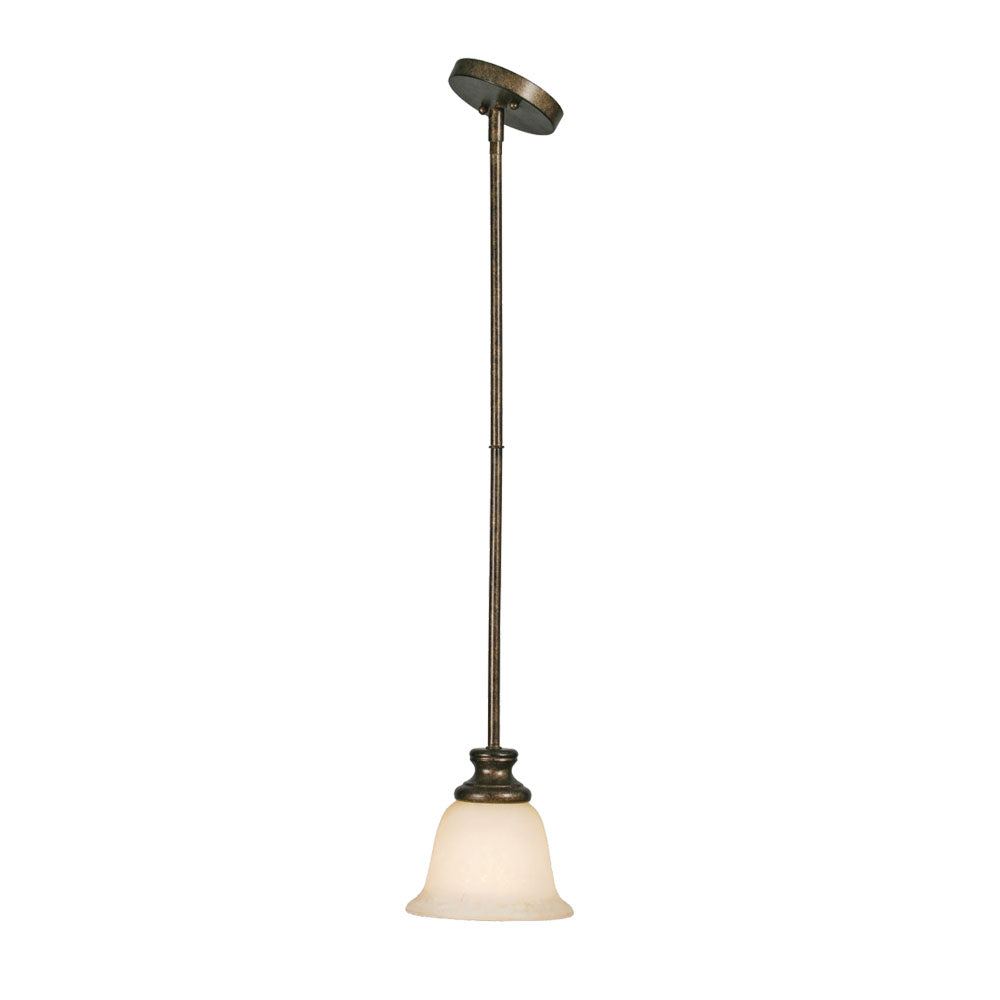 Golden - 8063-M1L BUS - One Light Mini Pendant - Heartwood - Burnt Sienna