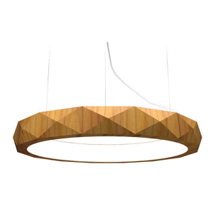 Accord Lighting - 1357LED.12 - LED Pendant - Facet - Teak