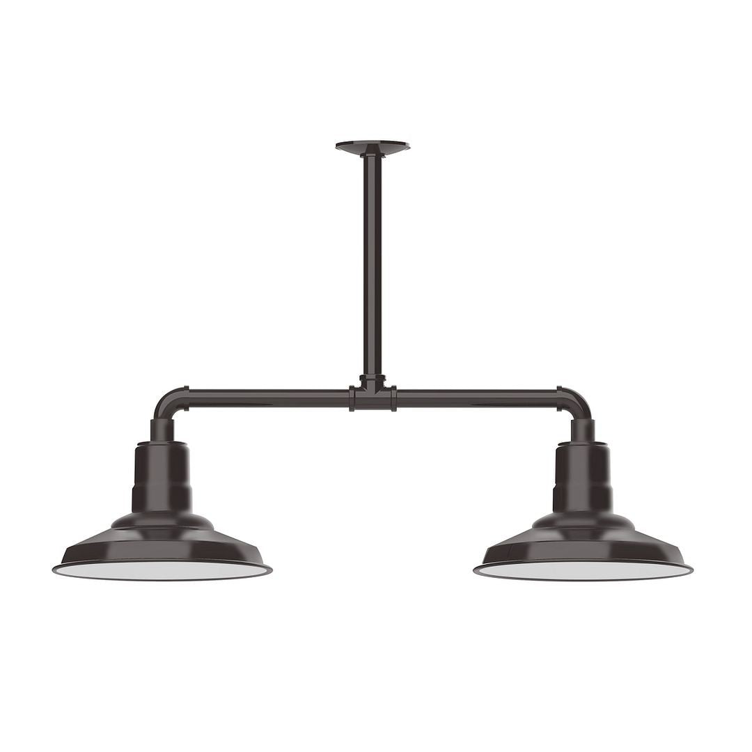 Montclair Light Works - MSD182-51-T24-W12 - Two Light Pendant - Warehouse - Architectural Bronze