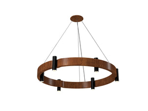 Accord Lighting - 1497.06 - 12 Light Pendant - Flow - Imbuia