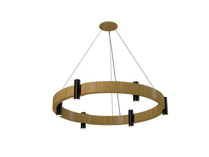 Accord Lighting - 1497.09 - 12 Light Pendant - Flow - Louro Freijo