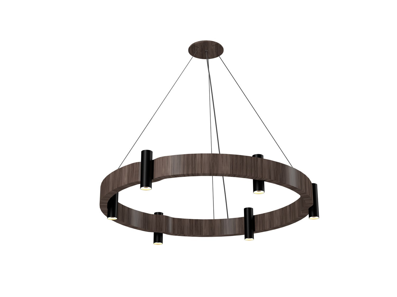 Accord Lighting - 1497.18 - 12 Light Pendant - Flow - American Walnut