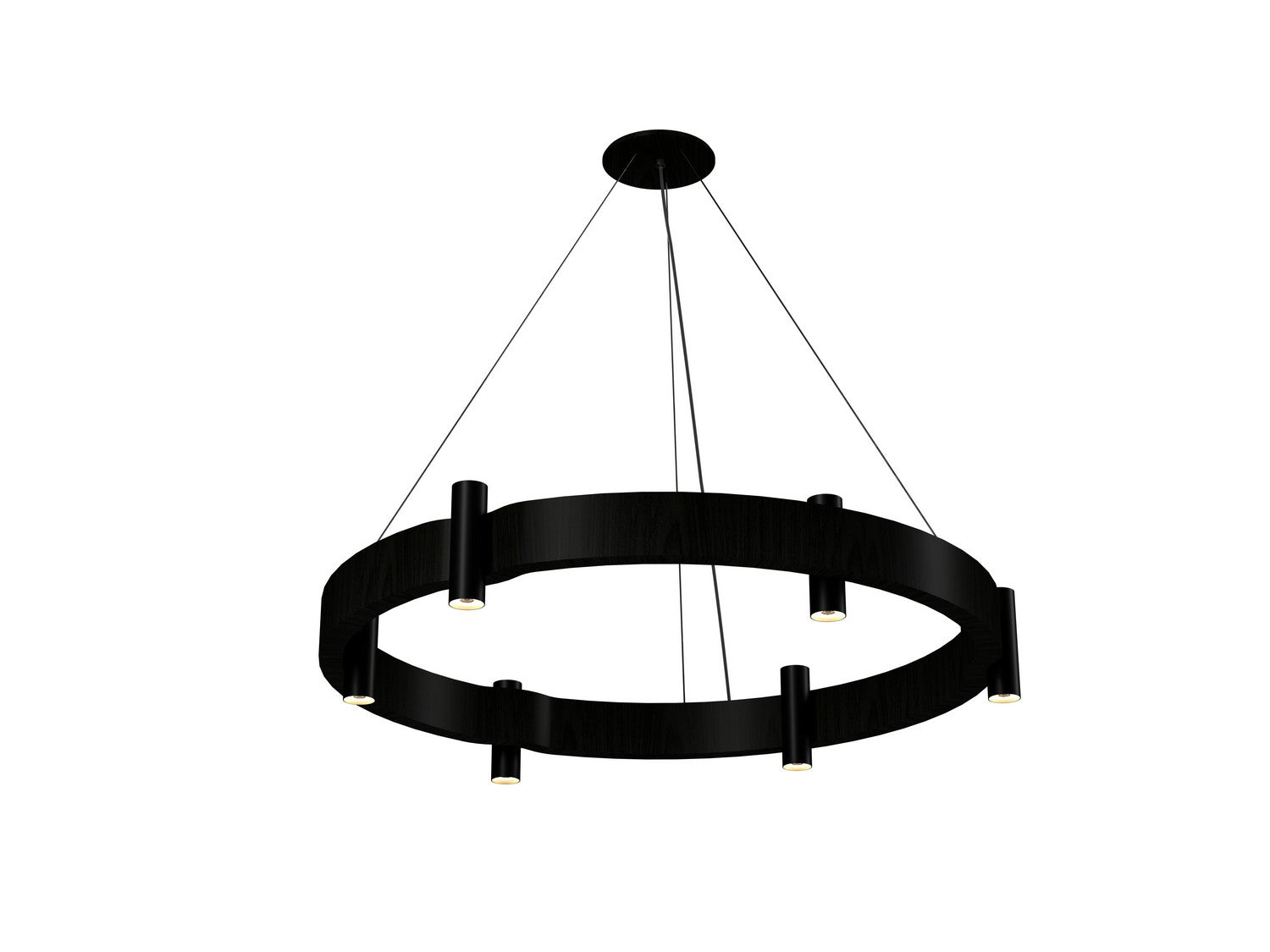 Accord Lighting - 1497.44 - 12 Light Pendant - Flow - Charcoal