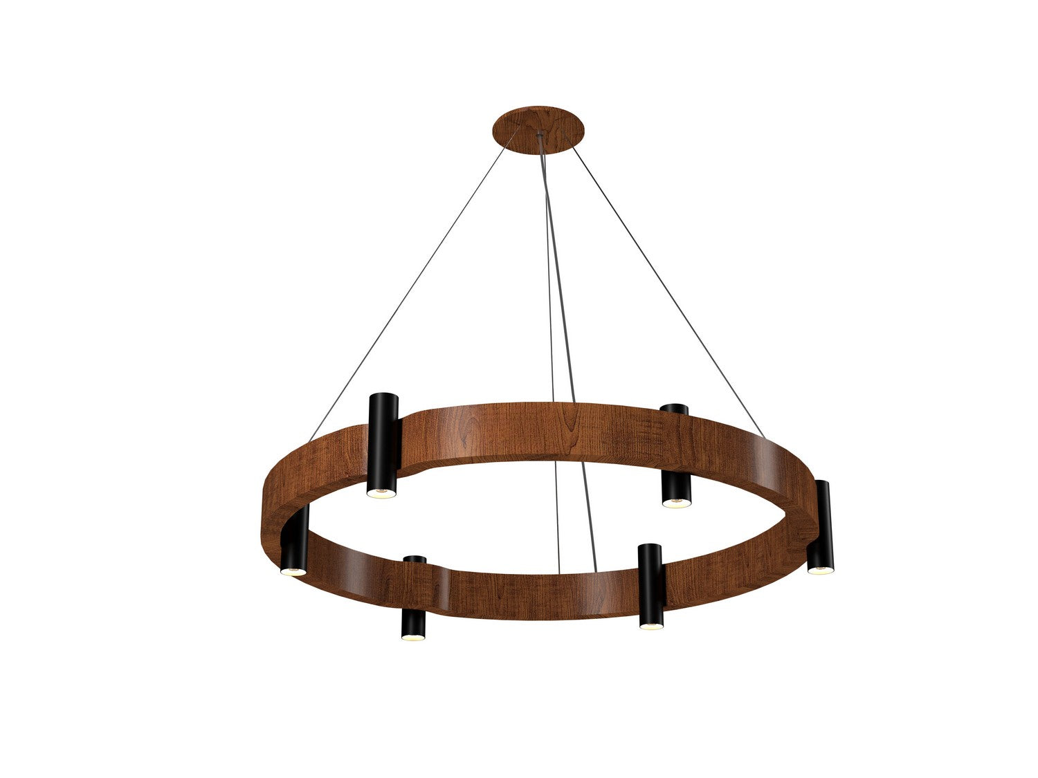 Accord Lighting - 1498.06 - 12 Light Pendant - Flow - Imbuia