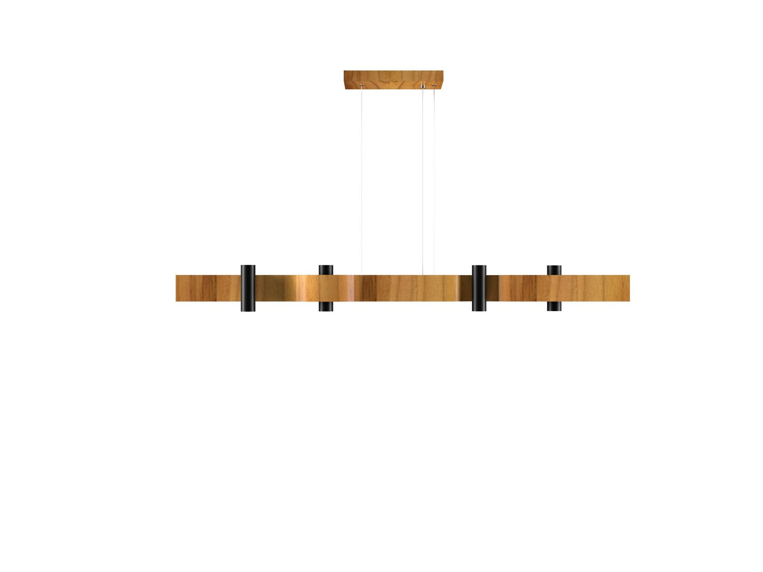 Accord Lighting - 1500.12 - Eight Light Pendant - Flow - Teak