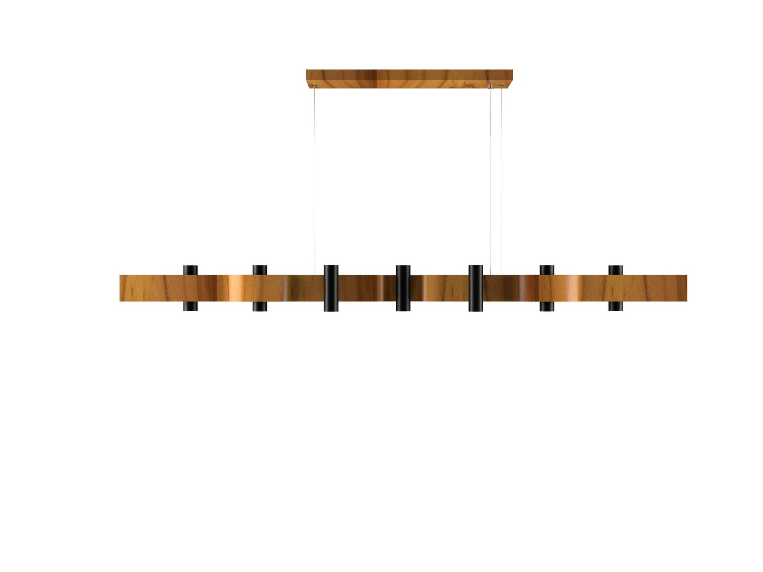 Accord Lighting - 1501.12 - 14 Light Pendant - Flow - Teak