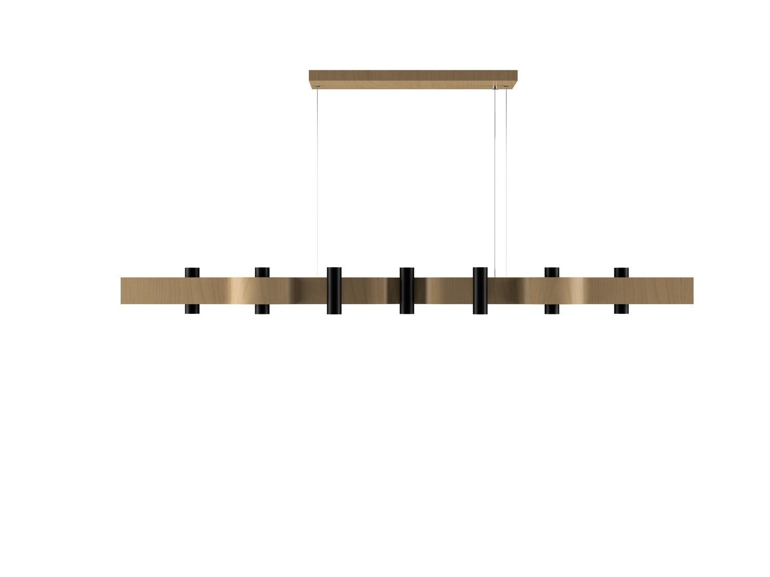 Accord Lighting - 1501.34 - 14 Light Pendant - Flow - Maple