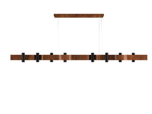 Accord Lighting - 1502.06 - 16 Light Pendant - Flow - Imbuia