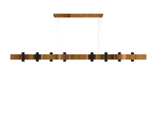 Accord Lighting - 1502.12 - 16 Light Pendant - Flow - Teak