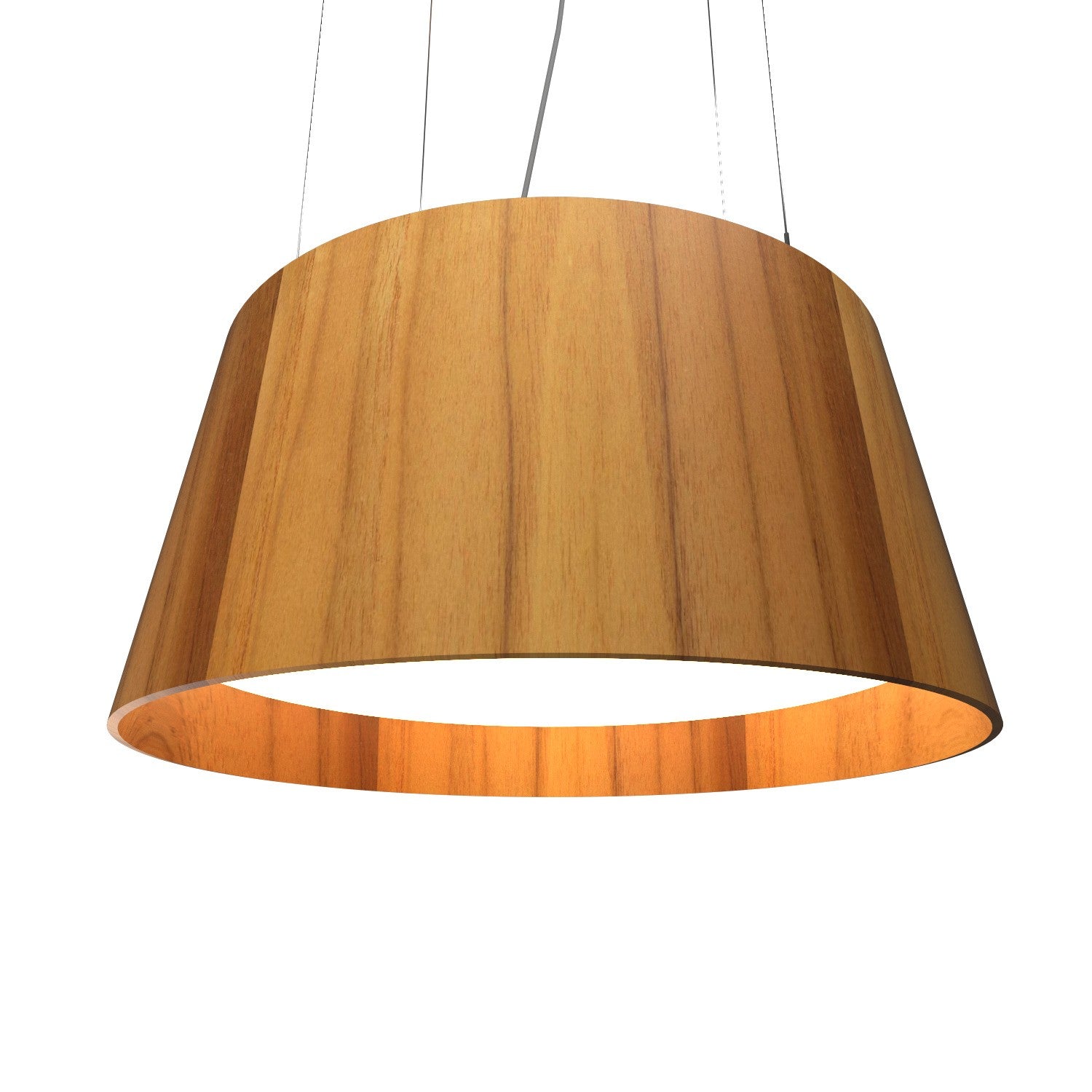 Accord Lighting - 255LED.12 - LED Pendant - Conical - Teak