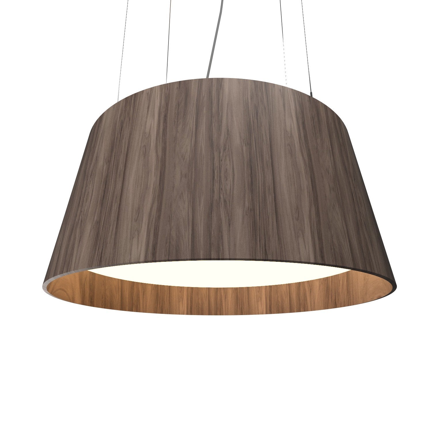 Accord Lighting - 258LED.18 - LED Pendant - Conical - American Walnut