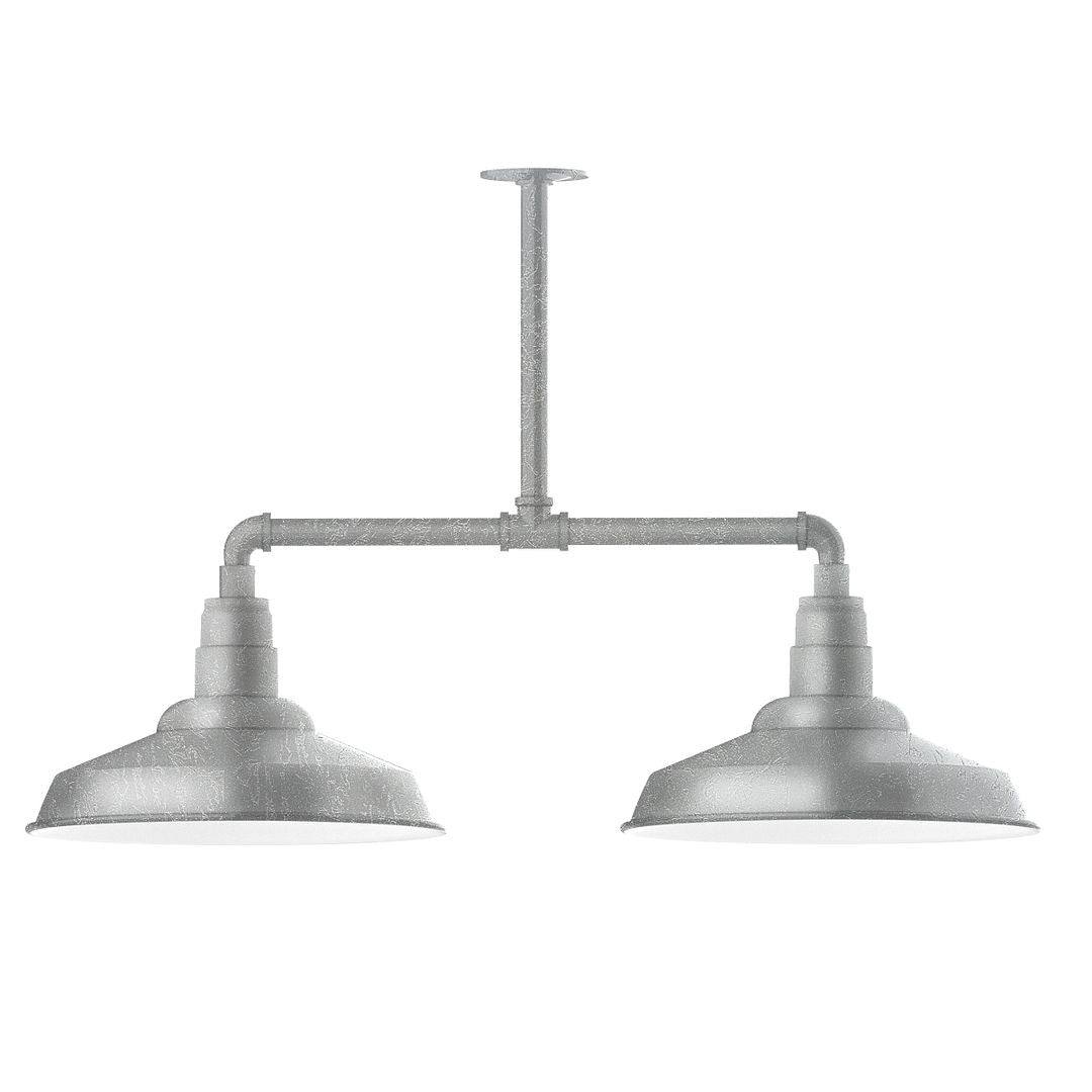 Montclair Light Works - MSD184-49-G06 - Two Light Pendant - Warehouse - Painted Galvanized