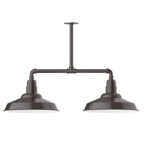 Montclair Light Works - MSD184-51-G05 - Two Light Pendant - Warehouse - Architectural Bronze