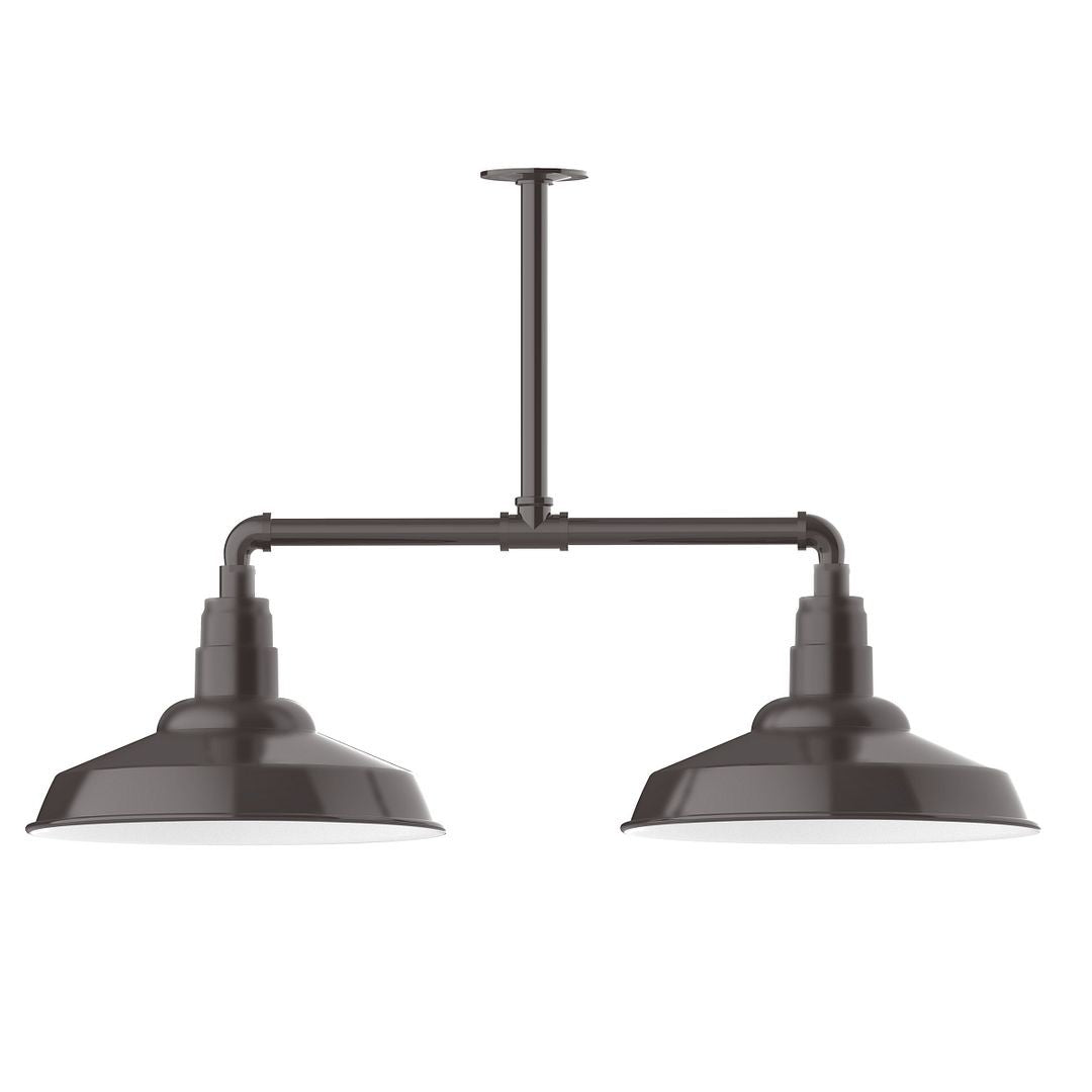 Montclair Light Works - MSD184-51-T24-G05 - Two Light Pendant - Warehouse - Architectural Bronze