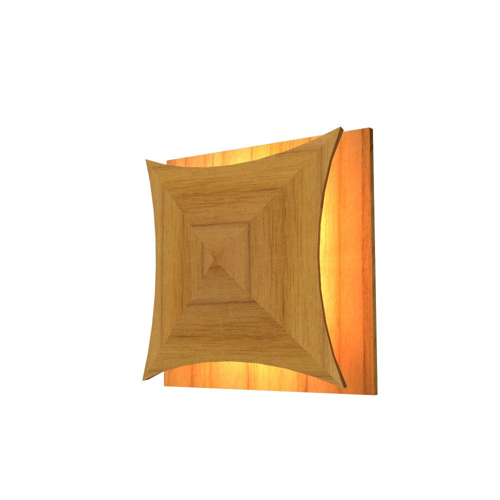 Accord Lighting - 4063LED.12 - LED Wall Lamp - Facet - Teak