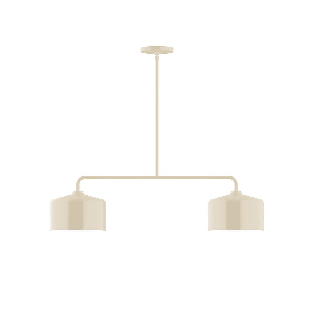 Montclair Light Works - MSG419-16 - Two Light Linear Pendant - Axis - Cream