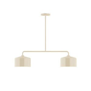 Montclair Light Works - MSG419-16 - Two Light Linear Pendant - Axis - Cream