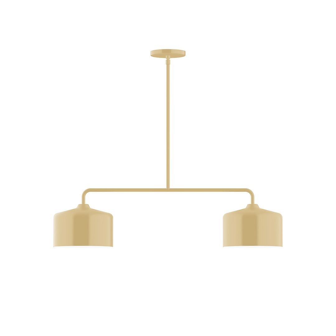 Montclair Light Works - MSG419-17 - Two Light Linear Pendant - Axis - Ivory