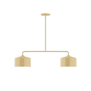 Montclair Light Works - MSG419-17 - Two Light Linear Pendant - Axis - Ivory