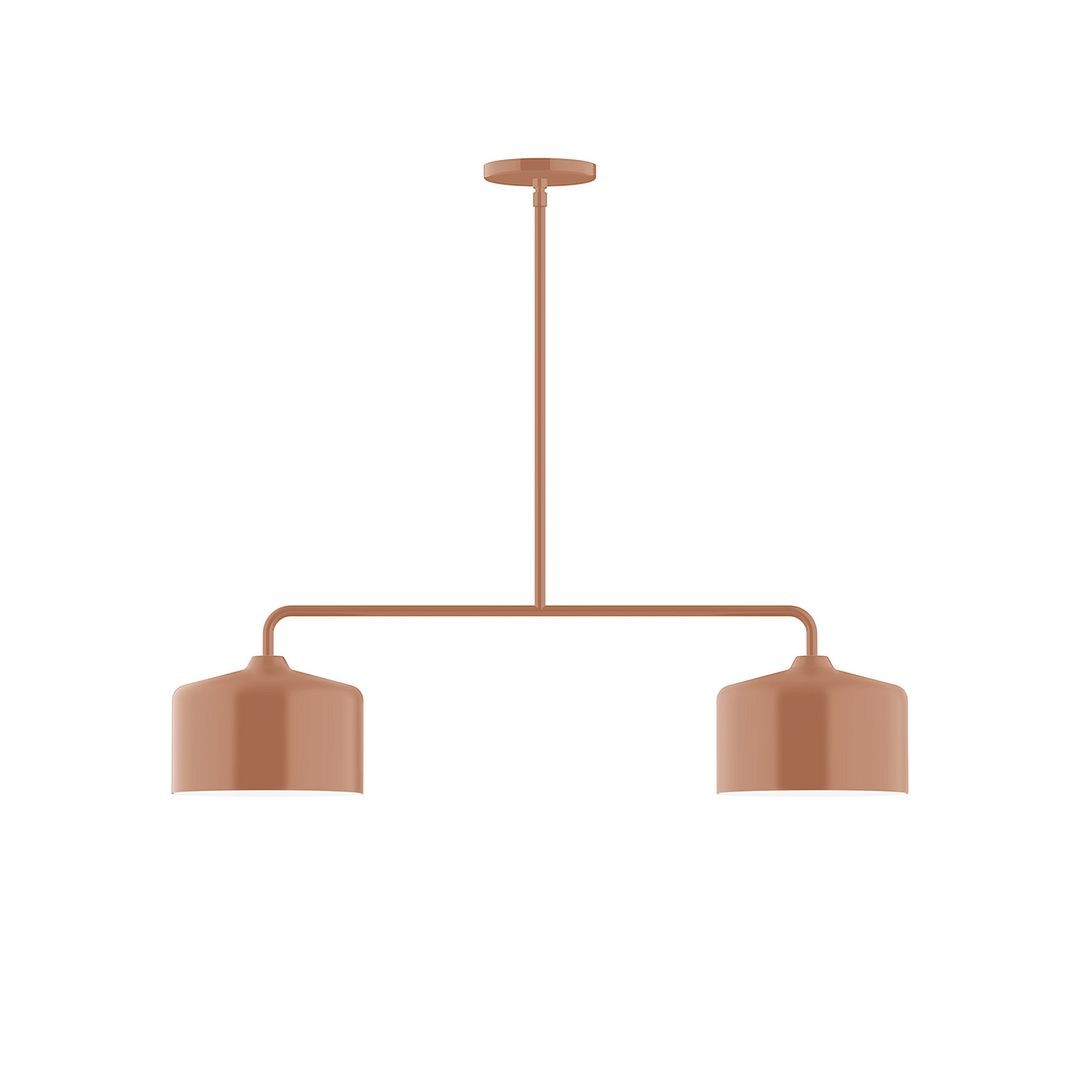 Montclair Light Works - MSG419-19 - Two Light Linear Pendant - Axis - Terracotta