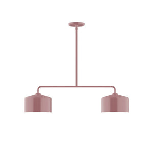 Montclair Light Works - MSG419-20 - Two Light Linear Pendant - Axis - Mauve