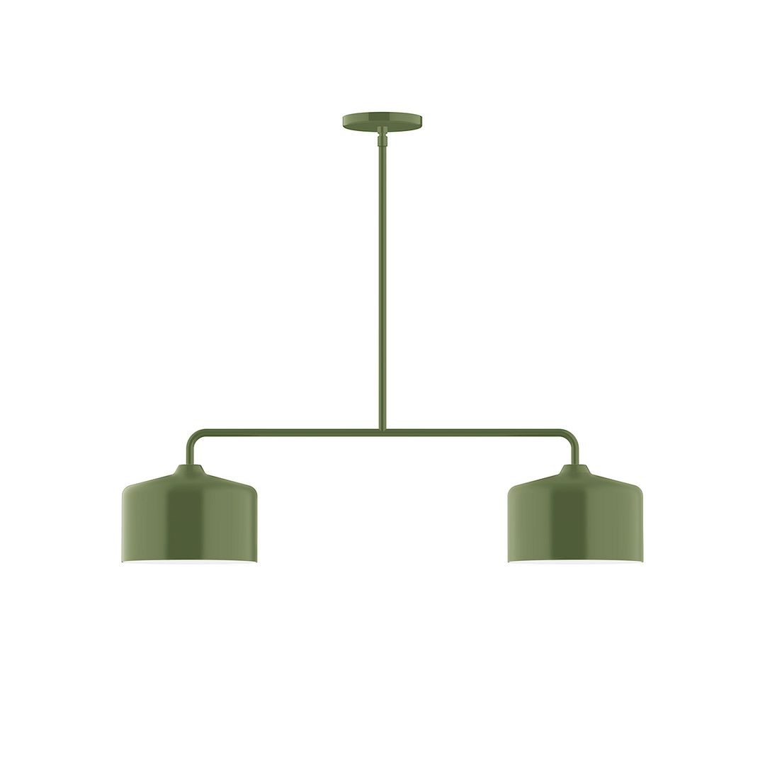 Montclair Light Works - MSG419-22 - Two Light Linear Pendant - Axis - Fern Green