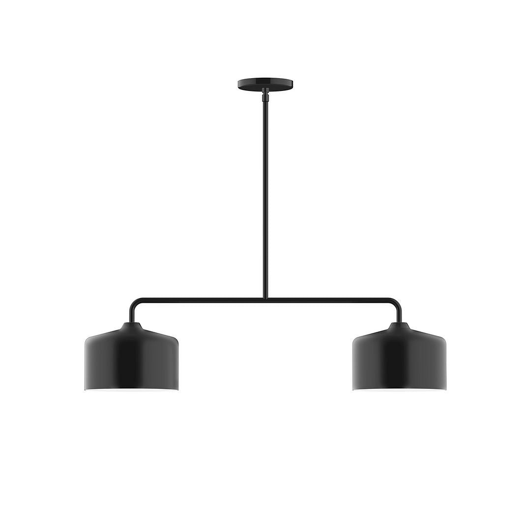 Montclair Light Works - MSG419-41 - Two Light Linear Pendant - Axis - Black