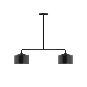 Montclair Light Works - MSG419-41 - Two Light Linear Pendant - Axis - Black