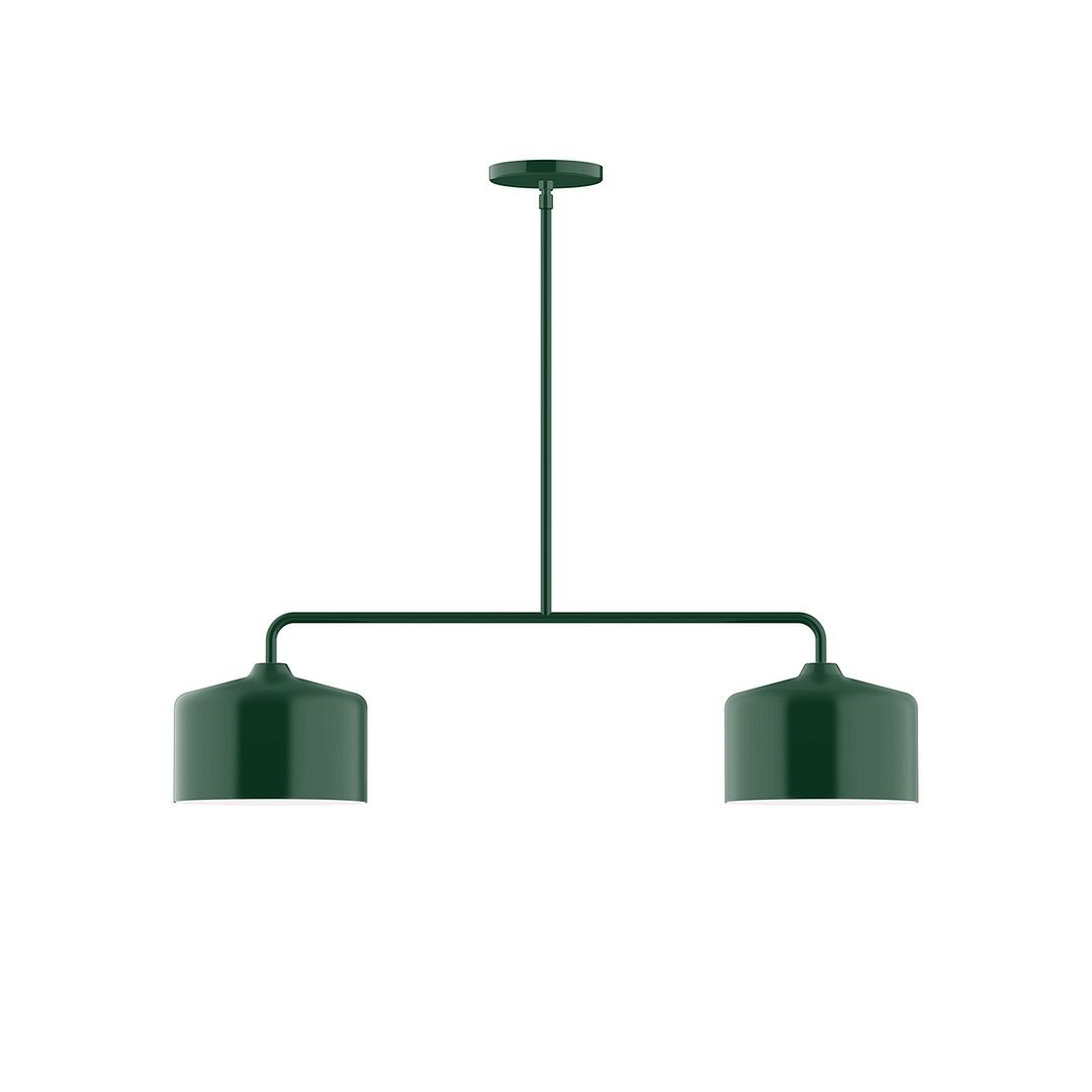 Montclair Light Works - MSG419-42 - Two Light Linear Pendant - Axis - Forest Green