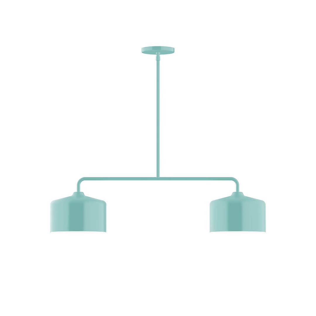 Montclair Light Works - MSG419-48 - Two Light Linear Pendant - Axis - Sea Green