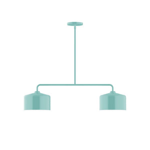 Montclair Light Works - MSG419-48 - Two Light Linear Pendant - Axis - Sea Green