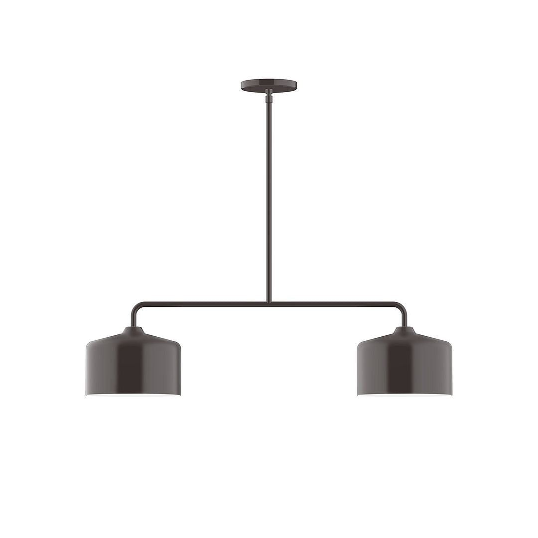 Montclair Light Works - MSG419-51 - Two Light Linear Pendant - Axis - Architectural Bronze