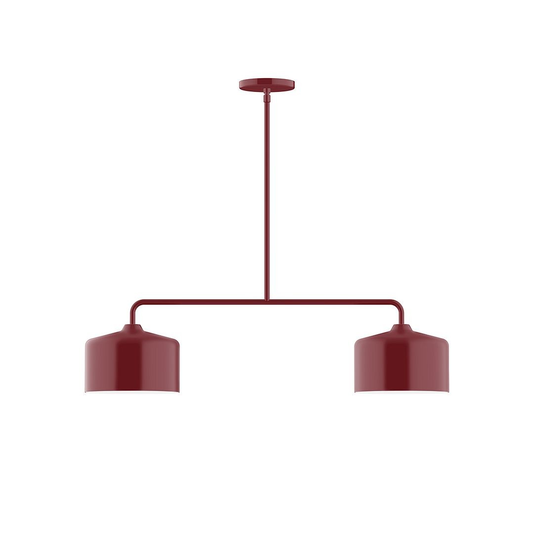 Montclair Light Works - MSG419-55 - Two Light Linear Pendant - Axis - Barn Red