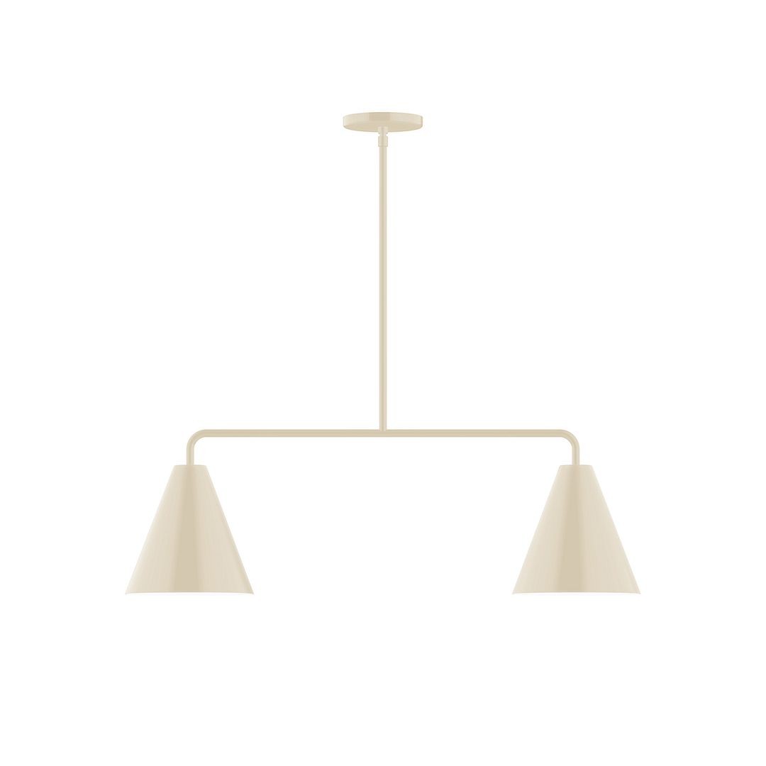 Montclair Light Works - MSG420-16 - Two Light Linear Pendant - Axis - Cream