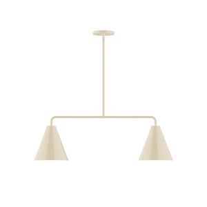 Montclair Light Works - MSG420-16 - Two Light Linear Pendant - Axis - Cream