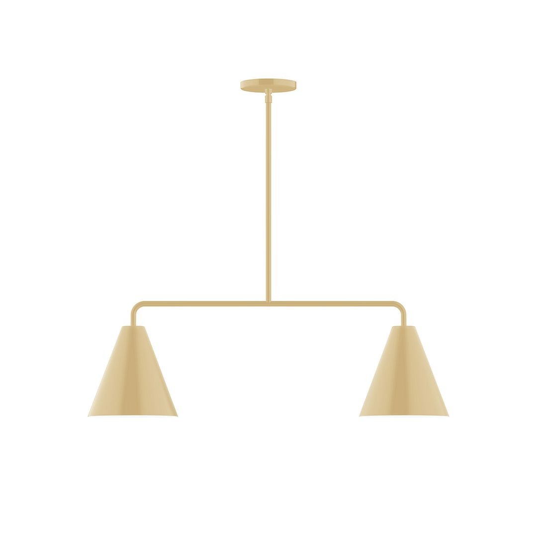 Montclair Light Works - MSG420-17 - Two Light Linear Pendant - Axis - Ivory