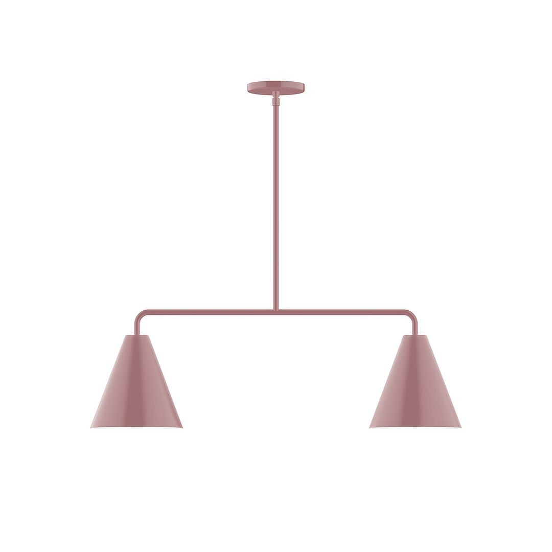 Montclair Light Works - MSG420-20 - Two Light Linear Pendant - Axis - Mauve