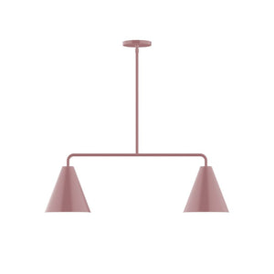 Montclair Light Works - MSG420-20 - Two Light Linear Pendant - Axis - Mauve