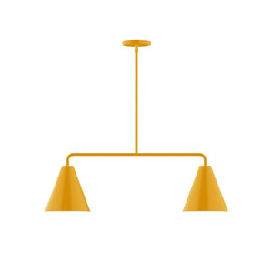 Montclair Light Works - MSG420-21 - Two Light Linear Pendant - Axis - Bright Yellow