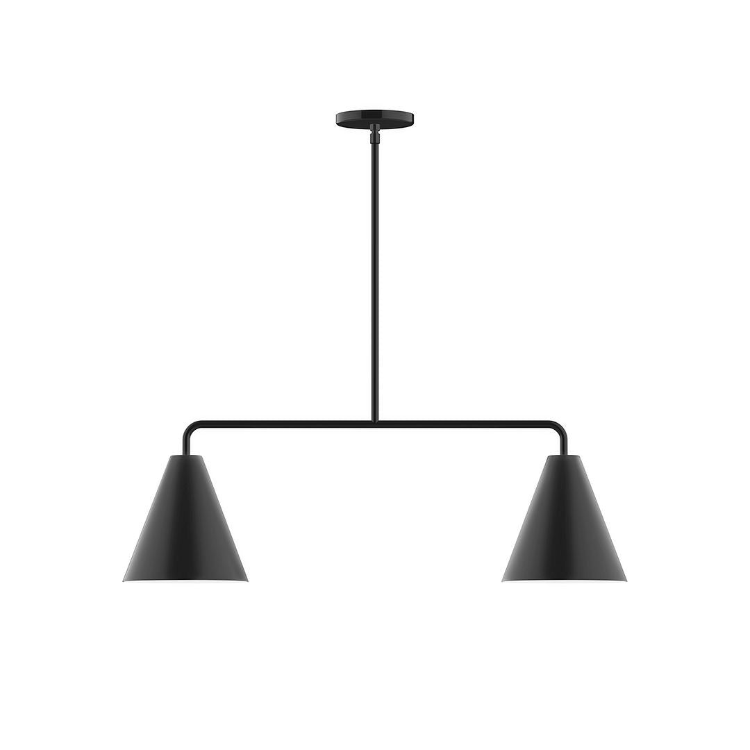 Montclair Light Works - MSG420-41 - Two Light Linear Pendant - Axis - Black