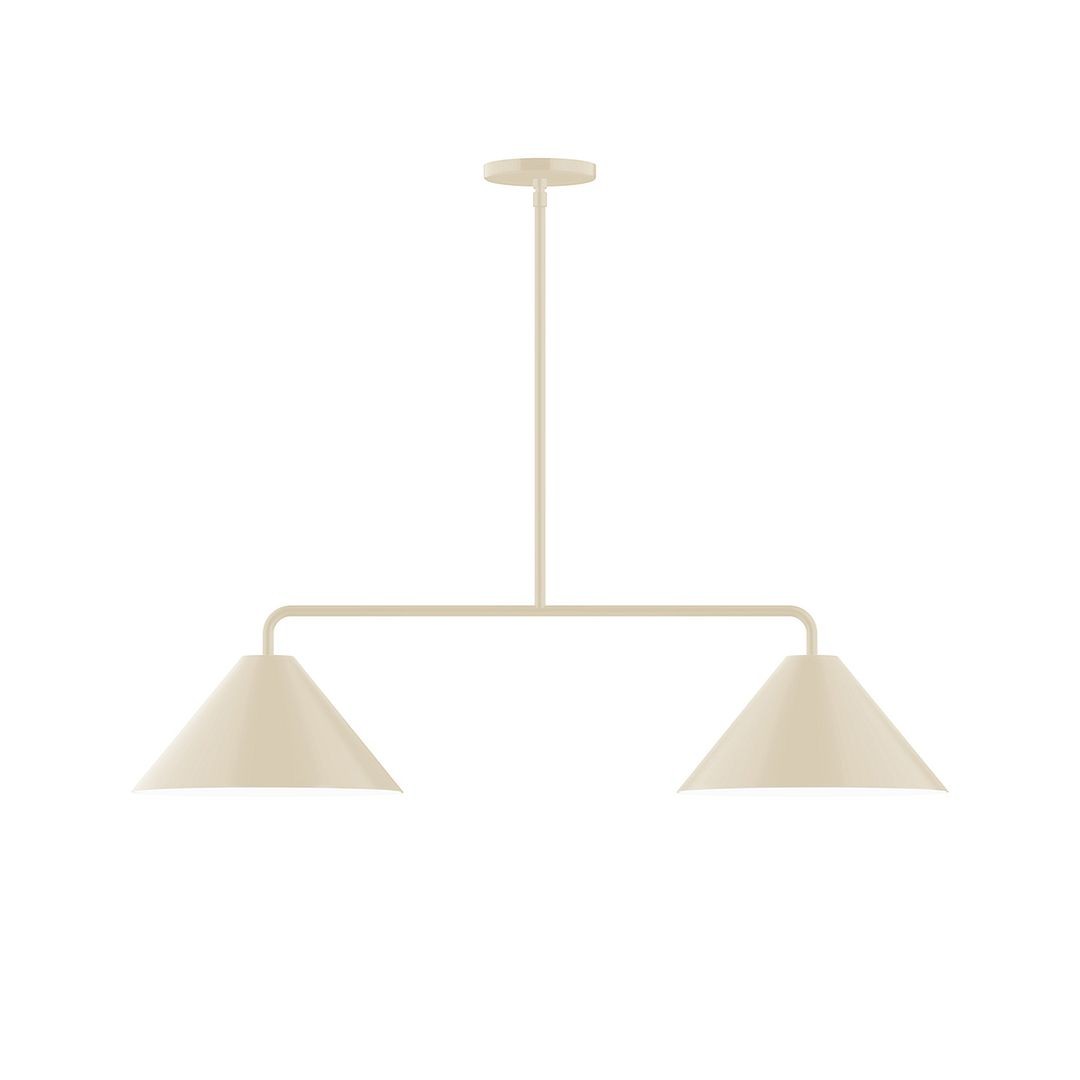 Montclair Light Works - MSG422-16 - Two Light Linear Pendant - Axis - Cream