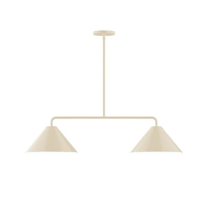 Montclair Light Works - MSG422-16 - Two Light Linear Pendant - Axis - Cream