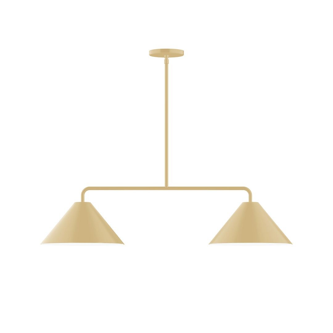 Montclair Light Works - MSG422-17 - Two Light Linear Pendant - Axis - Ivory