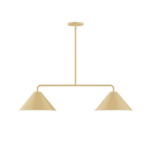 Montclair Light Works - MSG422-17 - Two Light Linear Pendant - Axis - Ivory