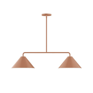 Montclair Light Works - MSG422-19 - Two Light Linear Pendant - Axis - Terracotta