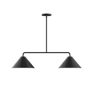 Montclair Light Works - MSG422-41 - Two Light Linear Pendant - Axis - Black