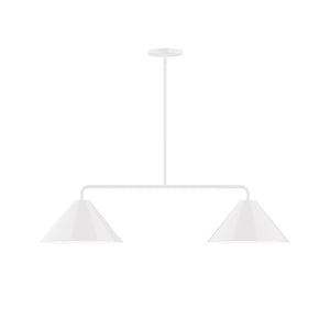 Montclair Light Works - MSG422-44 - Two Light Linear Pendant - Axis - White